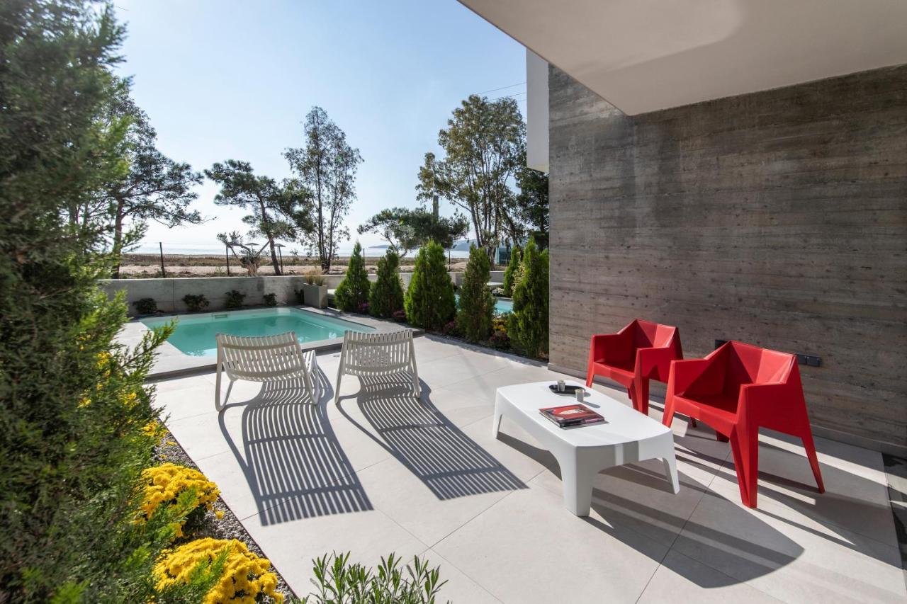 Ikies 3 Modern Eco-Friendly Private Seaview Signature Villas With A Pool Volos Bagian luar foto