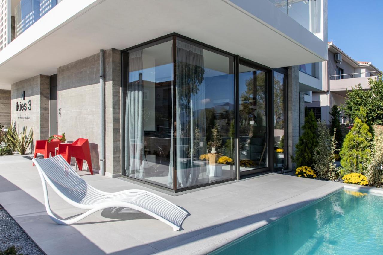 Ikies 3 Modern Eco-Friendly Private Seaview Signature Villas With A Pool Volos Bagian luar foto
