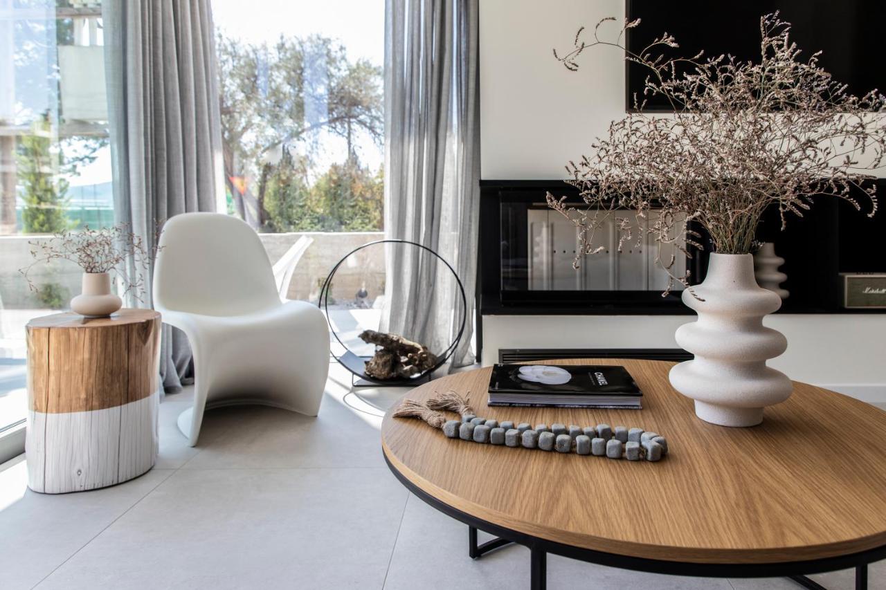 Ikies 3 Modern Eco-Friendly Private Seaview Signature Villas With A Pool Volos Bagian luar foto