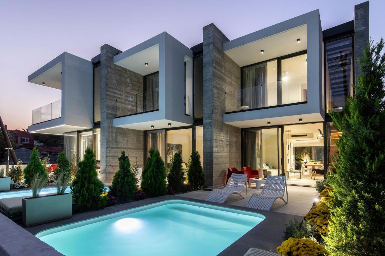 Ikies 3 Modern Eco-Friendly Private Seaview Signature Villas With A Pool Volos Bagian luar foto