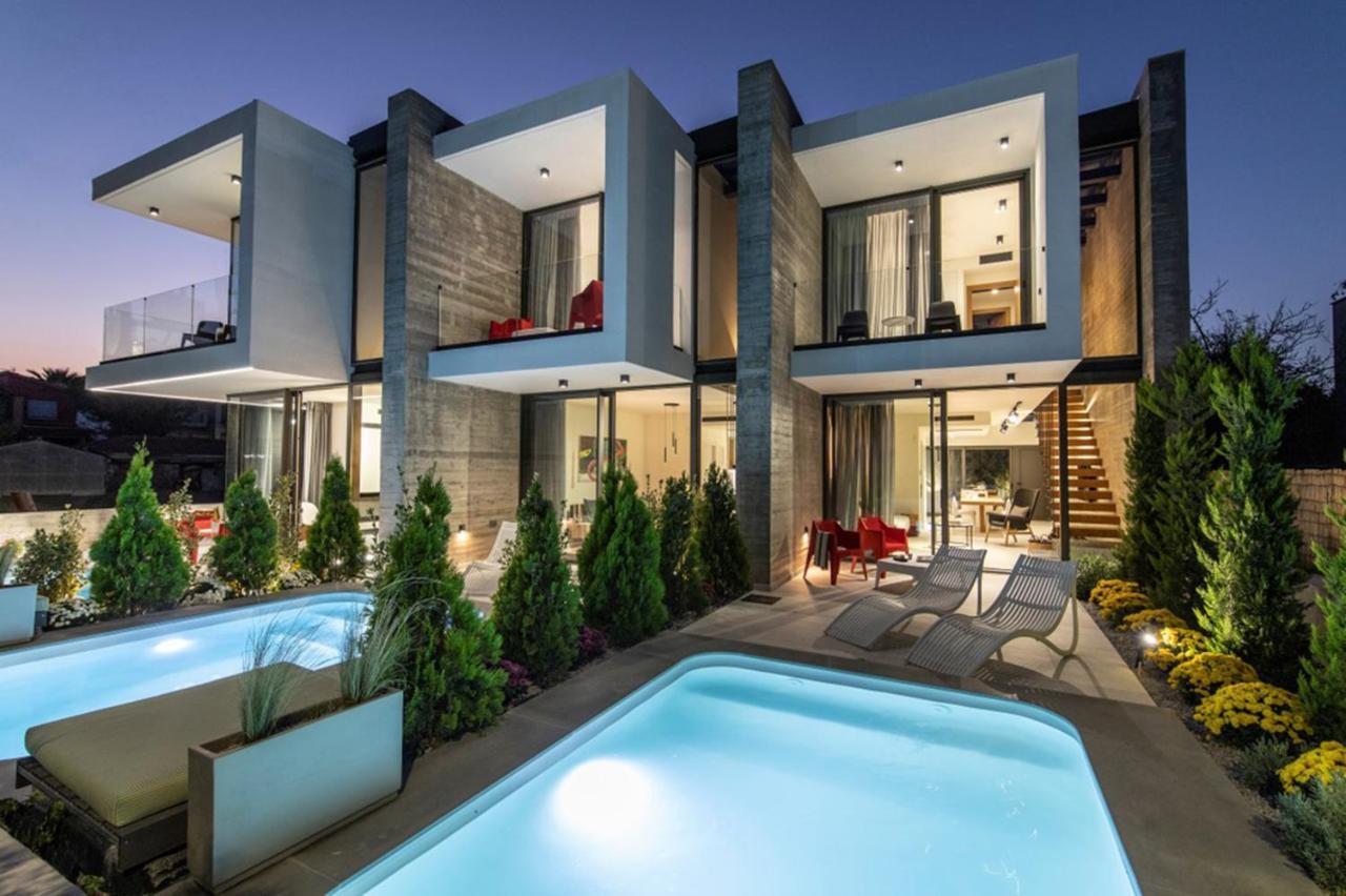 Ikies 3 Modern Eco-Friendly Private Seaview Signature Villas With A Pool Volos Bagian luar foto